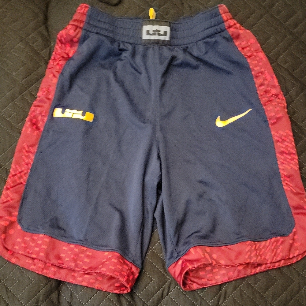 Nike Kids' Blue and Red Athletic Shorts